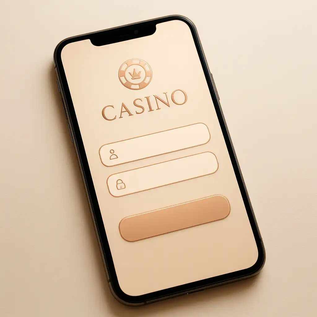 Interface de connexion mobile au compte joueur